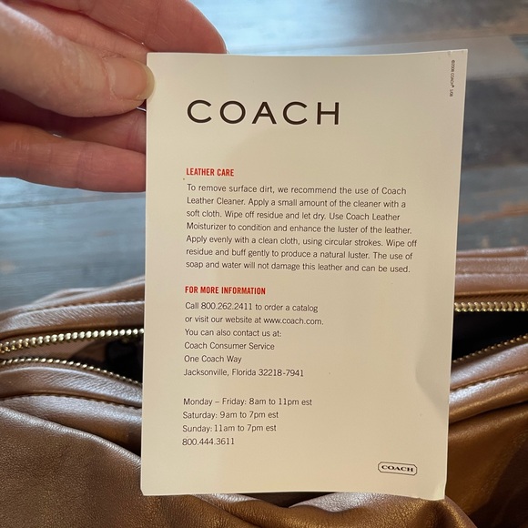 NWT Vintage Coach Parker Pleated Leather Handbag - Picture 12 of 12